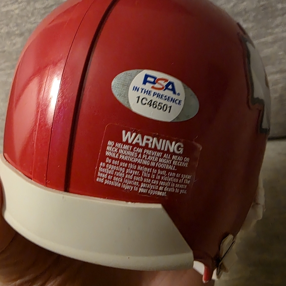 Kansas City Chiefs Signed Mini Helmet- "Derrick Johnson" - Picture 6 of 8